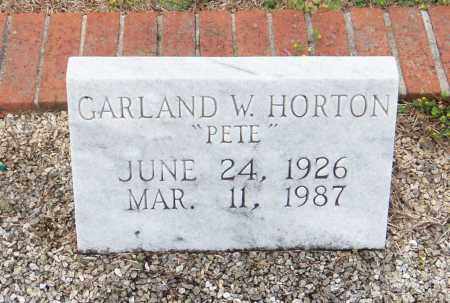 HORTON, GARLAND WILLIFORD "PETE" - Carroll County, Georgia | GARLAND WILLIFORD "PETE" HORTON - Georgia Gravestone Photos
