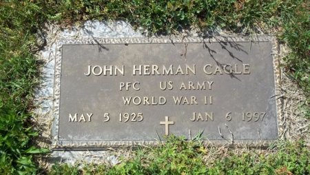 CAGLE (VETERAN WWII), JOHN HERMAN (NEW) - Murray County, Georgia | JOHN HERMAN (NEW) CAGLE (VETERAN WWII) - Georgia Gravestone Photos