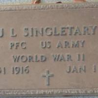 John L (NEW) SINGLETARY (VETERAN WWII)